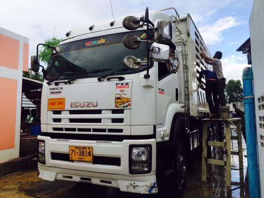 ขายรถพ่วงดัมพ์ ISUZU เครื่อง 360 แรง ปี 55 กระบะดัมพ์สามมิตร ลูก 3 เพลาแท้ รถสวยจัด ยางเต็ม พร้อมใช้งาน