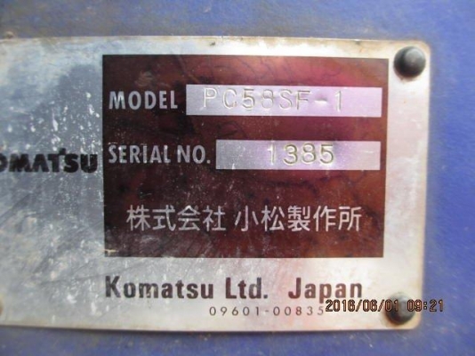 Komatsu PC58SF-1 นำเข้าเข้าจากญี่ปุ่น โทร. 080-6565422 (หนิง)