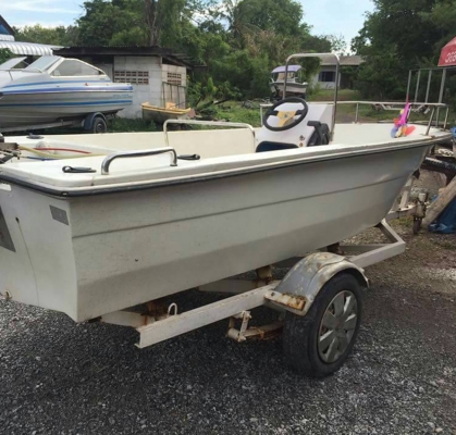 เรือเร็ว 16ฟุตเครื่อง40มีทริมไฟฟ้า-พร้อมเทเลอร์ลาก