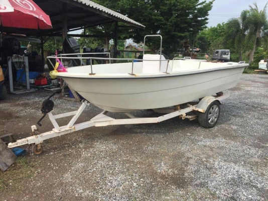 เรือเร็ว 16ฟุตเครื่อง40มีทริมไฟฟ้า-พร้อมเทเลอร์ลาก