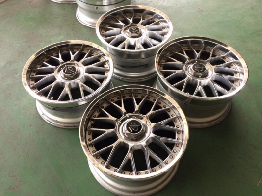 ล้อ STICH Chrome 3 ชิ้นแท้ 17 F8R9 4,5/114.4 สวยๆ ประมูลญี่ปุ่น