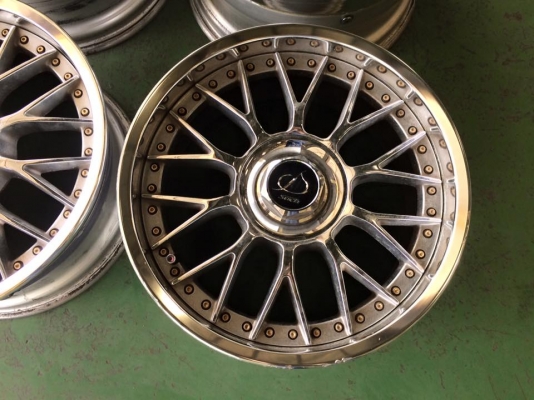 ล้อ STICH Chrome 3 ชิ้นแท้ 17 F8R9 4,5/114.4 สวยๆ ประมูลญี่ปุ่น