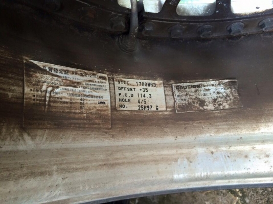 ล้อ STICH Chrome 3 ชิ้นแท้ 17 F8R9 4,5/114.4 สวยๆ ประมูลญี่ปุ่น