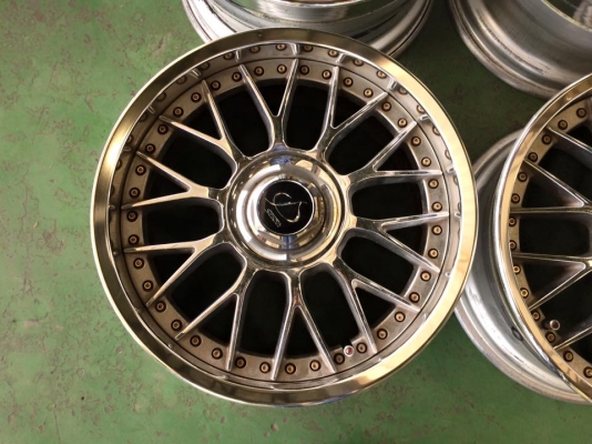 ล้อ STICH Chrome 3 ชิ้นแท้ 17 F8R9 4,5/114.4 สวยๆ ประมูลญี่ปุ่น