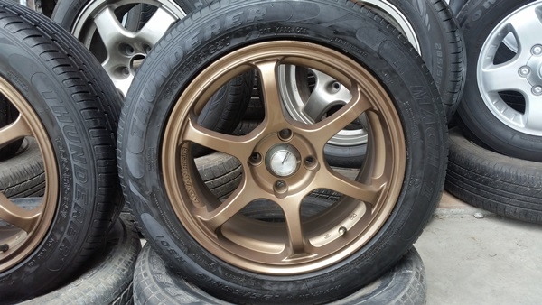 ขายล้อ ADVAN RG2 15 4 รู100  พร้อมยาง  4 ล้อ