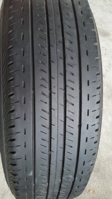 ขายล้อกะทะ15 6รู ยาง195R14 ปี13 ฝาครอบ  4 ล้อ4500