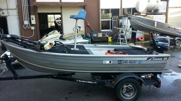 เรืออลูมิเนียมครบชุด เครื่องเมอคูเซอร์ 9.9 แรง ‪#&lrm;สอบถามโทร‬. 081-4047671 คุณนรินทร์