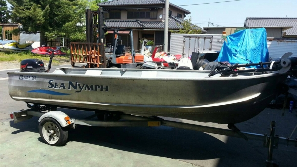 เรืออลูมิเนียมครบชุด เครื่องYAMAHA 15 แรง พร้อมเทลเลอร์ ‪#&lrm;สอบถามโทร‬. 081-4047671 คุณนรินทร์