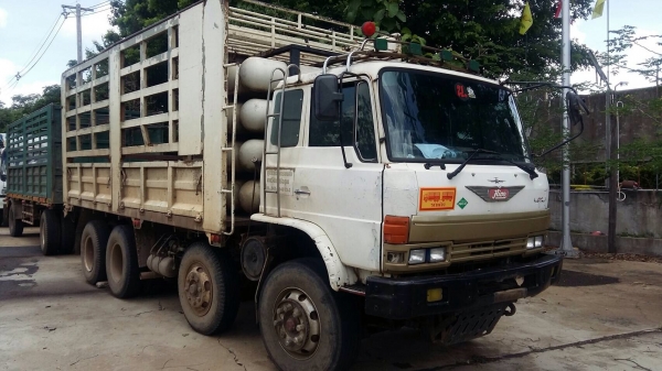ขายรถพ่วงไม่ดัมพ์ Hino sumo227 วางเครื่อง K13D-260 แรง ยังไม่ลงเล่มมี inv จากเซียงกง ติดแก๊ส กระบะเหล็กไม่ดัมพ์ ลูก 2 เพลา