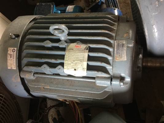 มอเตอร์รอบสูง 3510 รอบต่อนาที ขนาด 15 แรงม้า ยี่ห้อ SUPER -E