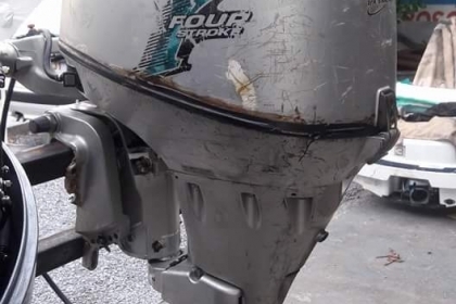 ขาย เครื่องเรือhonda 25 แรง 4 จังหวะเครื่องติดเดินดี นำเข้าญี่ปุ่น ราคา 28,000