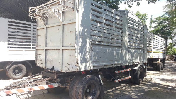 ขาย ลูกพ่วงไม่ดั้ม 2 เพลา ยาว 6 เมตร อู่สามมิตรมอเตอร์ เอกสารเล่มทะเบียนครบ