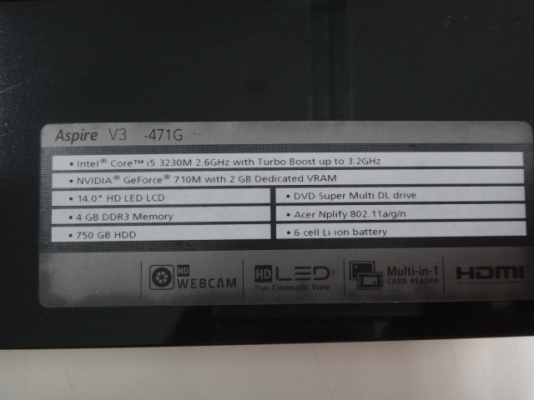 ACER ASPIRE V3-471G Core i5