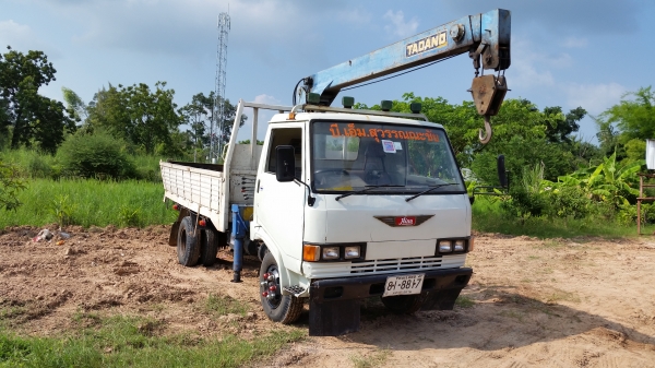 ขายรถบรรทุก 6 ล้อ HINO 117 แรงม้า  ติดเครน TADANO