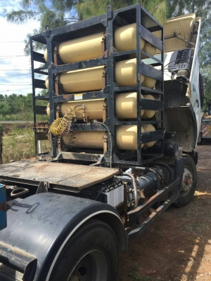 ขายด่วนครับ หัวลาก HINO 1J 260 ปี53 พร้อม หาง 3 เพลาสามมิตร  ปี53 รถวิ่ง 6 แสน กิโล ครับ