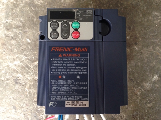 ขาย Inverter Fuji 1HP. 380V made in Japan ปรับรอบมอเตอร์ สภาพสวยมาก ตัดจากตู้ พร้อมใช้งานครับ ขาย Inverter Fuji 1HP. 380V made in Japan ปรับรอบมอเตอร์ สภาพสวยมาก ตัดจากตู้ พร้อมใช้งานครับ