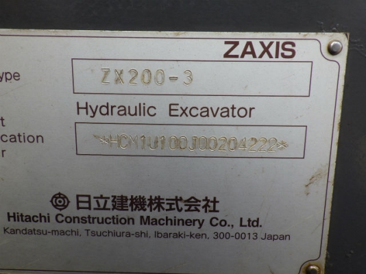 hitachi zx200-3 yr.2006 hitachi zx200-3 yr.2006