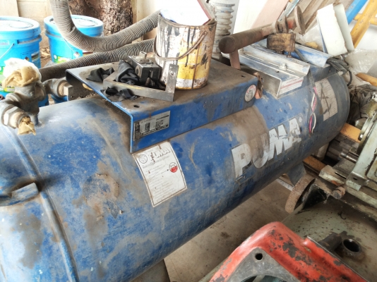 ถังลมเปล่าพูม่า 520 ลิตร ของรุ่น 15 แรง สวยๆเลยครับ