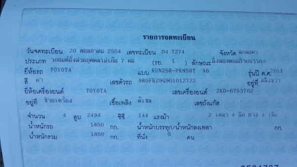 รถบ้าน โตโยต้า วีโก้ 4x4 ปี 2011 รถบ้าน โตโยต้า วีโก้ 4x4 ปี 2011