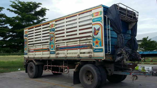 ขายรถพ่วง 18 ล้อ แม่-ลูก กระบะเหล็กคอกเกษตรไม่ดั้ม ISUZU 270 ปี.48 ปรายปี รถสวย ราคา.1750000 ต่อรอง