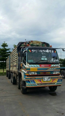 ขายรถพ่วง 18 ล้อ แม่-ลูก กระบะเหล็กคอกเกษตรไม่ดั้ม ISUZU 270 ปี.48 ปรายปี รถสวย ราคา.1750000 ต่อรอง