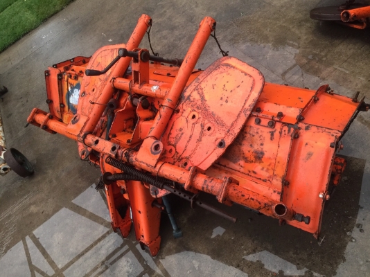 โรตารี่พรวนดิน ตีดิน ติดท้ายรถไถนั่งขับขนาดเล็ก คูโบต้า ขายถูกหลักพัน