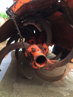 โรตารี่พรวนดิน ตีดิน ติดท้ายรถไถนั่งขับขนาดเล็ก คูโบต้า ขายถูกหลักพัน