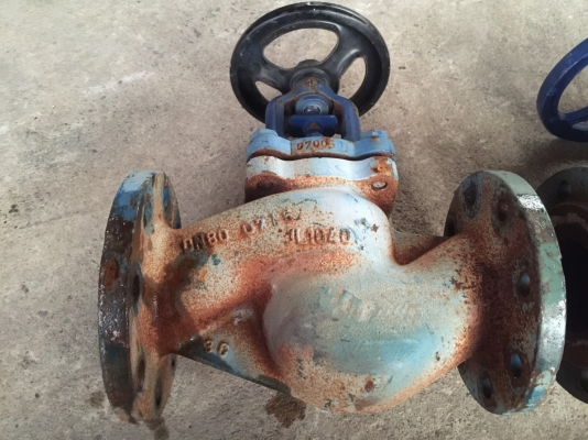 รวมมิตรวาล์วผีเสื้อ เหล็กเหนียว หน้าแปลน ท่อขนาด 8" วาล์ว 2.5" เชีวาล์ว 8"