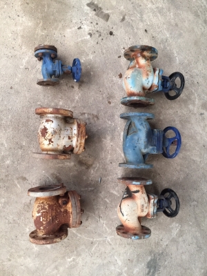 รวมมิตรวาล์วผีเสื้อ เหล็กเหนียว หน้าแปลน ท่อขนาด 8" วาล์ว 2.5" เชีวาล์ว 8"