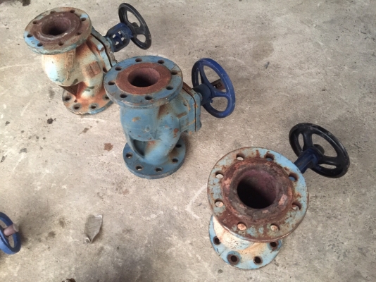 รวมมิตรวาล์วผีเสื้อ เหล็กเหนียว หน้าแปลน ท่อขนาด 8" วาล์ว 2.5" เชีวาล์ว 8"