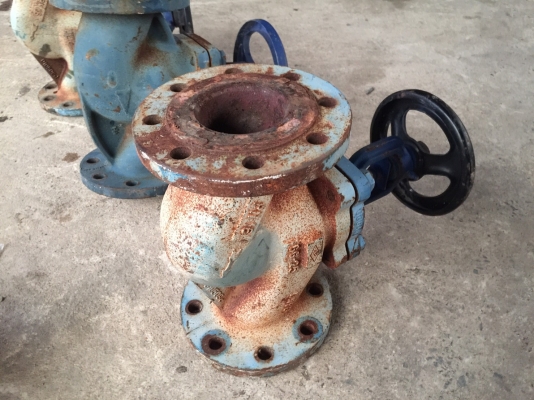 รวมมิตรวาล์วผีเสื้อ เหล็กเหนียว หน้าแปลน ท่อขนาด 8" วาล์ว 2.5" เชีวาล์ว 8"