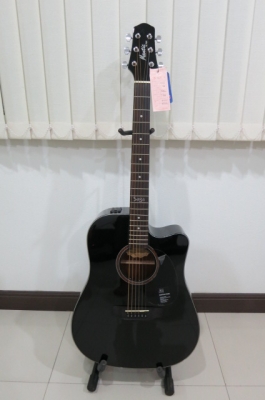 กีต้าร์โปร่งเว้าไฟฟ้า Mantic 41 นิ้ว รุ่น AG-1CE สีดำเงา สวยมาก EQ อย่างดี ของใหม่