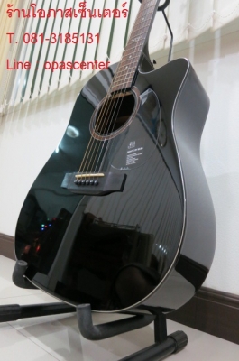 กีต้าร์โปร่งเว้าไฟฟ้า Mantic 41 นิ้ว รุ่น AG-1CE สีดำเงา สวยมาก EQ อย่างดี ของใหม่