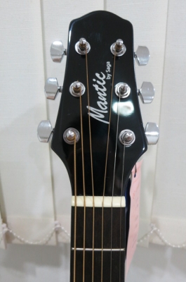 กีต้าร์โปร่งเว้าไฟฟ้า Mantic 41 นิ้ว รุ่น AG-1CE สีดำเงา สวยมาก EQ อย่างดี ของใหม่