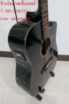 กีต้าร์โปร่งเว้าไฟฟ้า Mantic 41 นิ้ว รุ่น AG-1CE สีดำเงา สวยมาก EQ อย่างดี ของใหม่