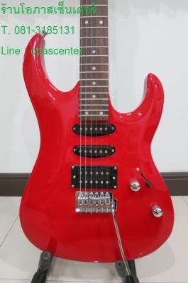 กีต้าร์ไฟฟ้า Perfect ทรงไอบาเนส 24 Fret ของใหม่ รุ่น EG-90 สีแดง ทรงสวย