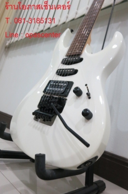 กีต้าร์ไฟฟ้า Perfect ทรงไอบาเนส 24 เฟรต แบบฟรอยด์โรส ของใหม่ รุ่น EG-92 สีขาว ทรงสวย ขายถูก