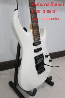 กีต้าร์ไฟฟ้า Perfect ทรงไอบาเนส 24 เฟรต แบบฟรอยด์โรส ของใหม่ รุ่น EG-92 สีขาว ทรงสวย ขายถูก