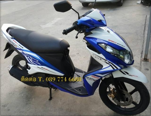 YAMAHA MIO 125MX ปี 2014 สีน้ำเงิน-ขาว มือสอง ทะเบียนกรุงเทพฯ สภาพดี ขับคล่อง YAMAHA MIO 125MX ปี 2014 สีน้ำเงิน-ขาว มือสอง ทะเบียนกรุงเทพฯ สภาพดี ขับคล่อง