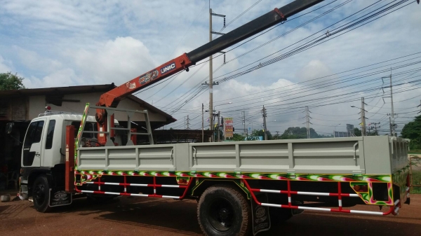 ขายด่วน รถ 6 ล้อ บรรทุกติดเครน HINO FF 195 แรงม้า