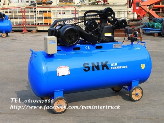 สินค้าใหม่แกะกล่อง*เครื่องปั๊มลม SNK UNUSED: N-200 ขนาด 200 ลิตร,3 สูบ,4HPแรง, 380V.(ไฟ3เฟส/โรงงาน)ยังไม่เคยใช้งาน ราคาเพียง 17,500 บาท
