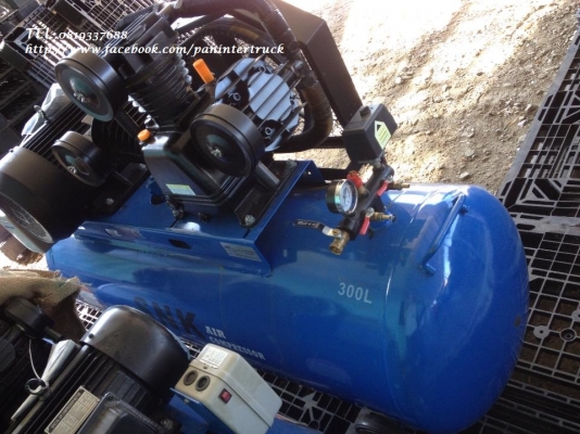 สินค้าใหม่แกะกล่อง*เครื่องปั๊มลม SNK UNUSED: N300 ขนาด 300 ลิตร มอเตอร์ 3 สาย (ไฟ3เฟส โรงงาน)3 สูบ/ 10แรง /380V.  ยังไม่เคยใช้งาน ราคาเพียง 26,500 บาท