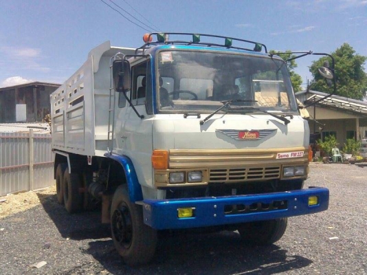10ล้อ2เพลาดั้ม HINO SUMO FM226 EM100-220 แรง ฝาเหลี่ยม (เครื่อง1M/ใบคุม) เกียร์เดิม ช่วงล่างเดิม คัสซีดี หัวสีใหม่ พาวเวอร์/ทริฟฟี่/สโลวเดิม กระบะดั้มเหล็ก5.80ม. สีใหม่ ยาง65\% รถเก็บงาน พร้อมสีสันใหม่ พร้อมใช้ เล่มฯ ครบ **ขาย HINO FM
