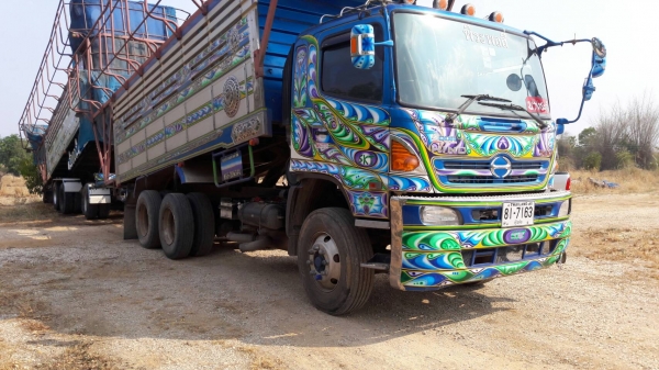 สิบล้อ ฮีโน่ 344ปี56 แม่ลูก3คาน ดั้มกะบะมีเนียม สภาพดีเดิมๆรถวิ่งงานประจำ เล่มทะเบียนพร้อมโเน