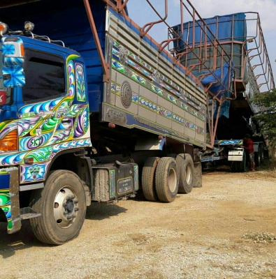 สิบล้อ ฮีโน่ 344ปี56 แม่ลูก3คาน ดั้มกะบะมีเนียม สภาพดีเดิมๆรถวิ่งงานประจำ เล่มทะเบียนพร้อมโเน