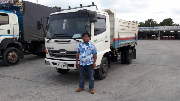 6 ล้อดัมพ์ HINO รุ่น FC9JELA  เครื่อง 175 แรงม้า จดทะเบียนปี 2552