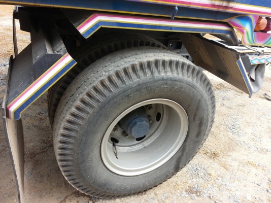 ขายหางพ่วง3เพลาแท้ ไม่ดั้ม (อู่ดาบแจ้) ยาว7.0เมตร