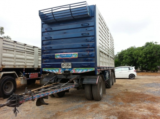 ขายหางพ่วง3เพลาแท้ ไม่ดั้ม (อู่ดาบแจ้) ยาว7.0เมตร