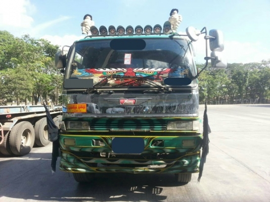 รถบรรทุกพ่วง แม่-ลูก 22 ล้อ ยี่ห้อ HINO ปีจดทะเบียน 2555 ขนาดเครื่อง 240 แรงม้า