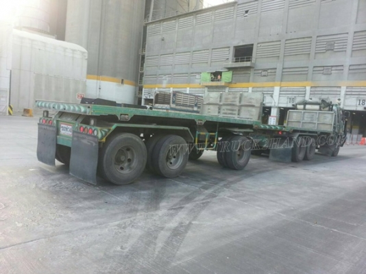 รถบรรทุกพ่วง แม่-ลูก 22 ล้อ ยี่ห้อ HINO ปีจดทะเบียน 2555 ขนาดเครื่อง 240 แรงม้า